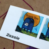 Drop Box Mail Illustratie Vierkante Sticker