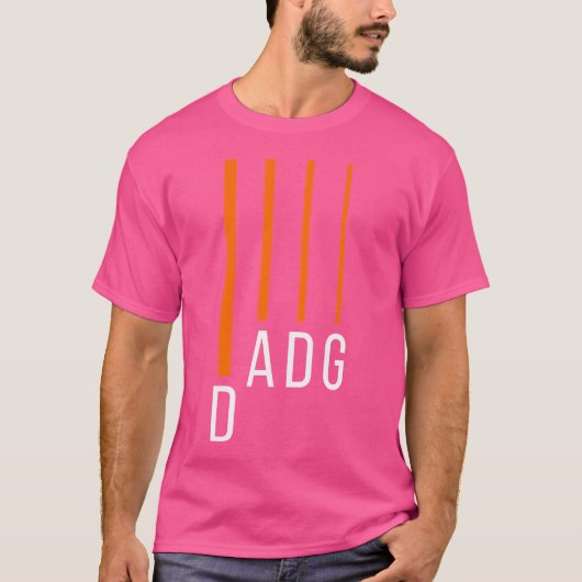 Drop-D Tuning 4 String Dadg - Bassist van de bassp T-shirt (Voorkant)