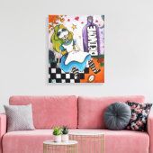 Drop Dead Alice Wrapped Canvas Afdruk (Insitu (Woonkamer))