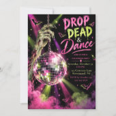 Drop Dead & Dance Halloween-feest Kaart (Voorkant)