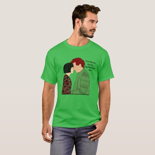 Drop Dead Fred Kiss T-shirt (Voorkant volledig)
