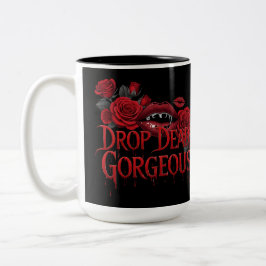 Drop Dead Gorgeous T-shirt Tweekleurige Koffiemok