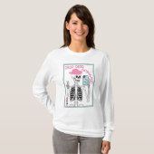 Drop Dead Prachtig Skeleton Esthetisch Ontwerp T-shirt (Voorkant volledig)