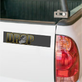 DROP DnB Drumnbass dubstep Jungle Hardstyle DJ Bumpersticker (Op Truck)