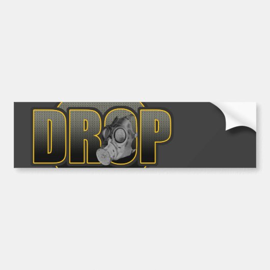 DROP DnB Drumnbass dubstep Jungle Hardstyle DJ Bumpersticker (Voorkant)