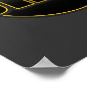 DROP DnB Drumnbass dubstep Oerwoud Hardstyle DJ Poster (Hoek)