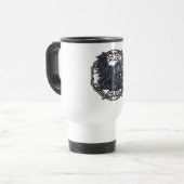 Drop Ear Skye Terrier op Reisbeker (Voorkant links)
