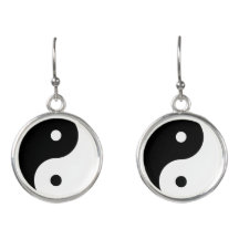 Drop Earrings Yin Yang 