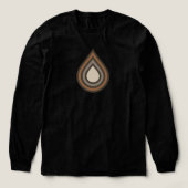 Drop Gelaagde Kunst Tri-blend T-shirt (Voorkant)