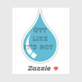 Drop (GTT) zoals zijn hete Sticker (Vel)