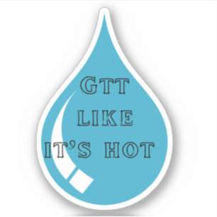 Drop (GTT) zoals zijn hete Sticker