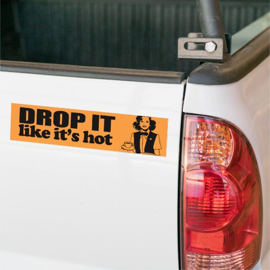 DROP HET ALS HOT -.png Bumpersticker (Op Truck)