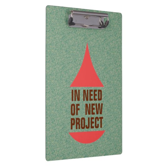 Drop icon Need Project Red Klembord (Rechts)