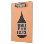 Drop Icon Need Project Zwart Klembord (Links)