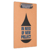 Drop Icon Need Project Zwart Klembord (Rechts)