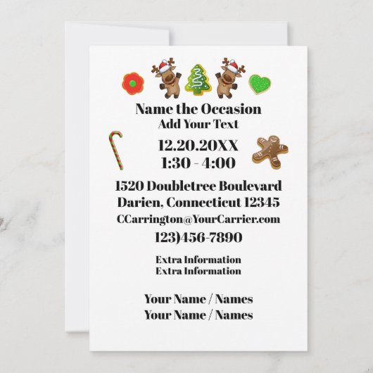 DROP IN #2 zonder kerstuitnodiging voor cocktail Kaart (Achterkant)