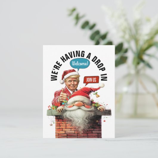 DROP IN Kerstkaart (Staand voorkant)