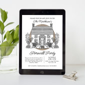 Drop In Schattige Huis Afscheidsfeest Kaart