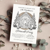 Drop In Winter Ganzen Afscheidsfeest Kaart