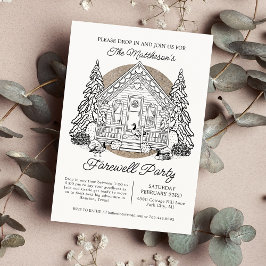 Drop In Winter Ganzen Afscheidsfeest Kaart