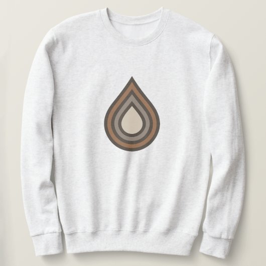 Drop Layered Artwork Men's Sweatshirt (Design voorkant)