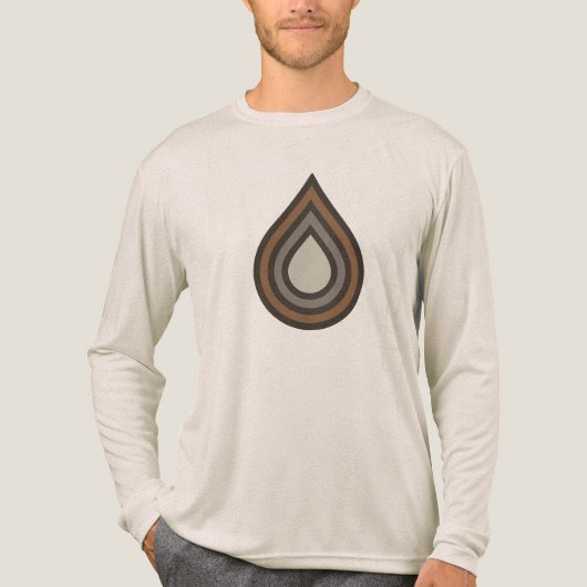 Drop Layered Artwork Tri-blend Shirt (Voorkant volledig)