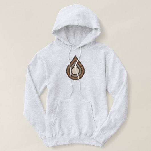 Drop Layered Artwork Women's Hooded Sweatshirt (Design voorkant)