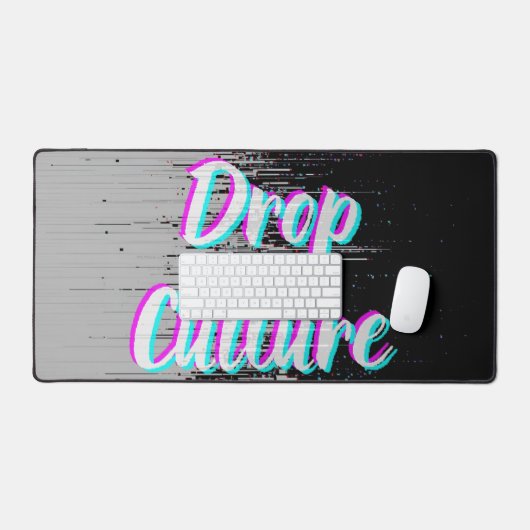 Drop Mouse Pad Hype Pixels Black Gray  (Keyboard & Muis)