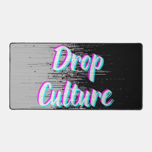 Drop Mouse Pad Hype Pixels Black Gray  (Voorkant)