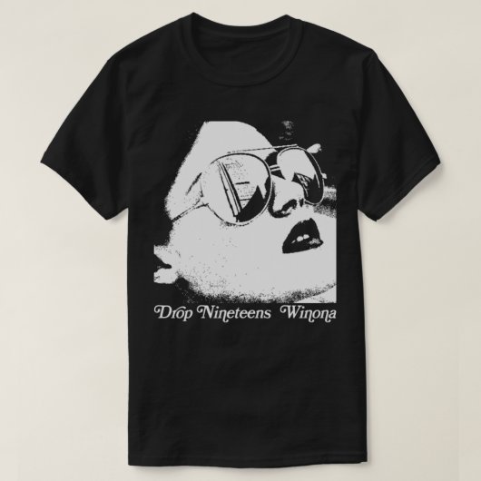 Drop Nineteens Winona 90s Shoegaze Fan Design T-shirt (Design voorkant)