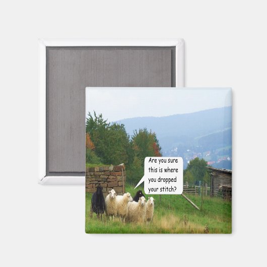 Drop Stitch Sheep Magnet (Voorkant / Achterkant)