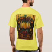 "Drop the Bassline: DJ Vibe: Unleash the beats T-shirt (Achterkant)