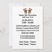 DROP tijdens kerstuitnodiging Kaart (Achterkant)