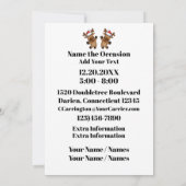 DROP tijdens kerstuitnodiging Kaart (Achterkant)