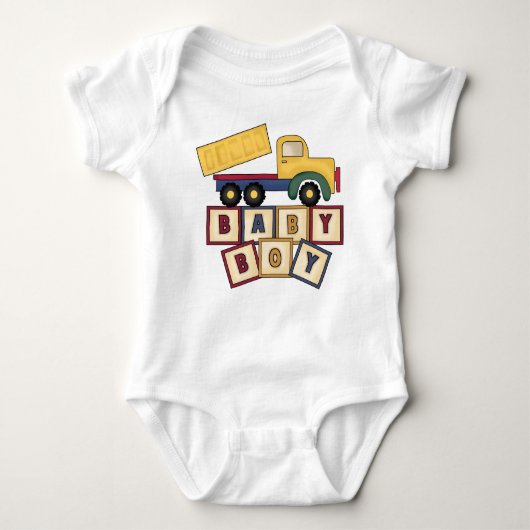 Drop Truck Baby Boy Baby's Creeper Romper (Voorkant)