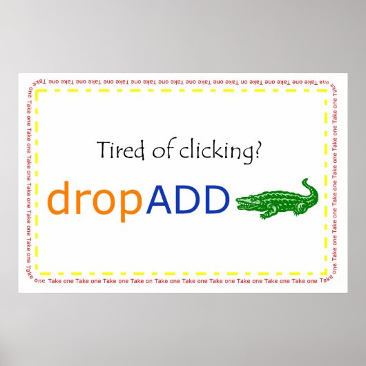 dropADD promo banner Poster (Voorkant)