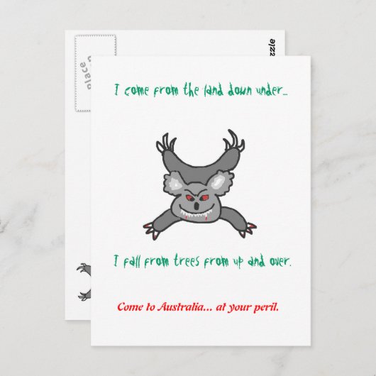 Dropbeer Australis Briefkaart (Voorkant / Achterkant)