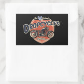 Dropcycli Rechthoekige Sticker (Tas)