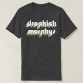 Dropkick Murphys Retro Rainbow Typography Faded St T-shirt (Design voorkant)