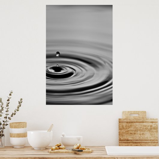 Droplet Ricochet Poster (Keuken)