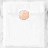 Droplyt Golf Aura Logo Vierkante Sticker (Tas)