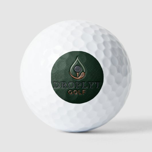 Droplyt Golf Heritage Green Golfballen (Voorkant)