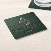 Droplyt Golf Heritage Groen  Kartonnen Onderzetters (Schuin)