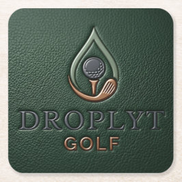Droplyt Golf Heritage Groen Kartonnen Onderzetters