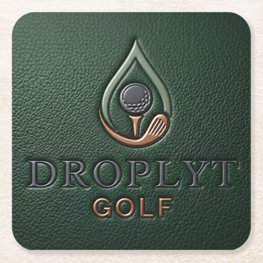 Droplyt Golf Heritage Groen  Kartonnen Onderzetters (Voorkant)