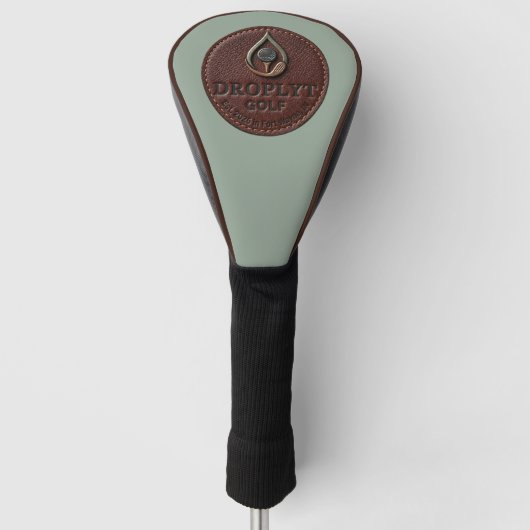 Droplyt Golf Rustic Driver / Golfclubhoes Golfheadcover (Voorkant)