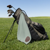 Droplyt Golf Rustic Logo Golf Handdoek (Groen)