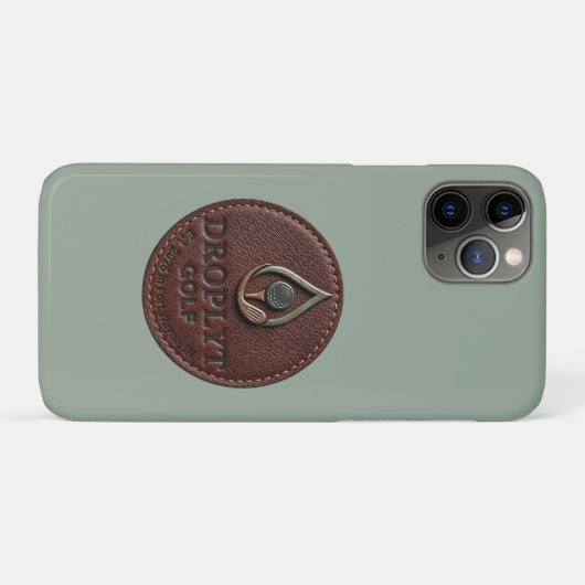 Droplyt Golf Rustic Logo iPhone Hoesje (Achterkant (horizontaal))