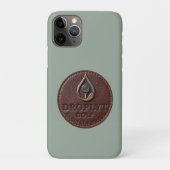 Droplyt Golf Rustic Logo iPhone Hoesje (Achterkant)