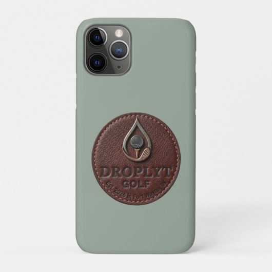 Droplyt Golf Rustic Logo iPhone Hoesje (Achterkant)